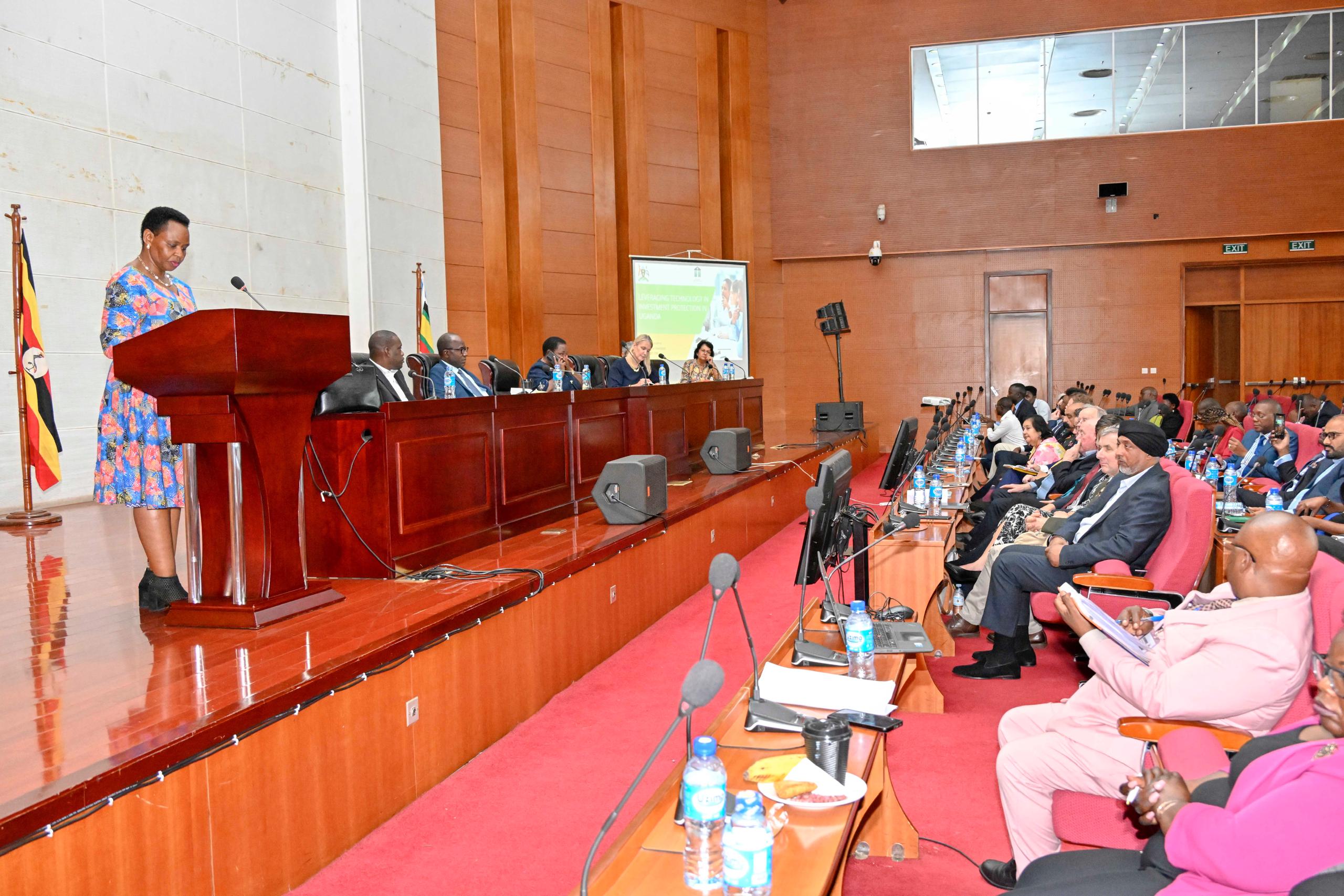 colonel Edith making a presentation